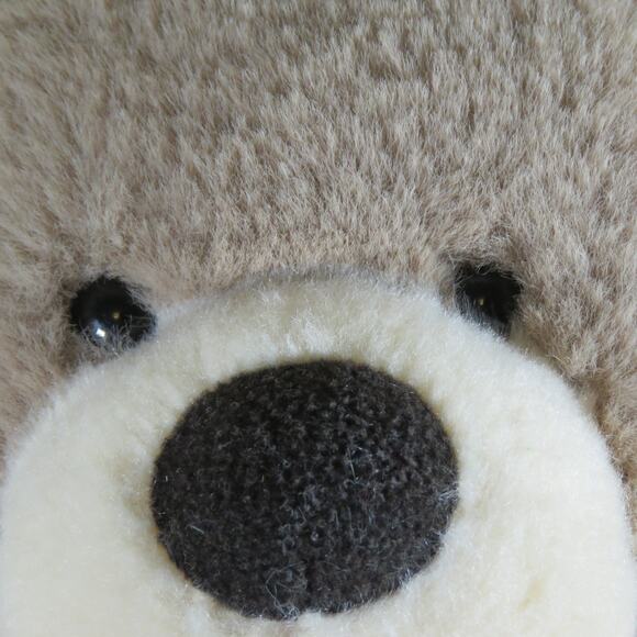 Aurora Plush Teddy Bear with Checkered Scarf - Soft, Cuddly, Classic Toy - Picture 8 of 14